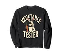 Bunny Vegetable Tester Carrot Humor Sweatshirt