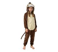 Bunny vs Monkey Costume, Monkey Unisex Kids Fleece Animal Onesie Costumes