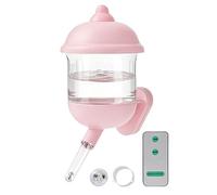 Bunny Water Bottle | 170ml Leak Proof Magnetic Dispenser - Hedgehog Water Bottle with Remote Control Night Light | for Cage Drinking Small Pets Hamster Chinchilla