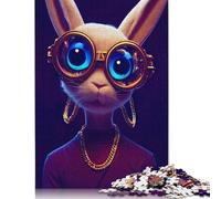 Bunny with Drip Jigsaw Puzzles 1000 Pieces for Adults Puzzle Educational Games 1000pcs (38x26cm)