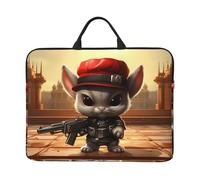 Bunny with Gun Laptop Inner Bag 14 Inch Laptop Sleeve Case for Laptop Briefcase Carrying Bag Pouch Skin Cover