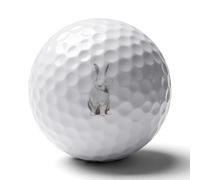 Bunny with Palm Tree Glasses Funny Golf Balls Funny Elastic Golfs Training Ball Outdoor Sports Goods