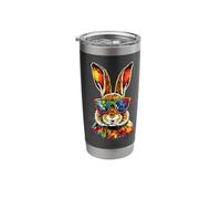 Bunny with Sunglasses Rabbit Brown Hare Cute Bunnies Stainless Steel Insulated Tumbler