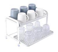 BunnyCare Coffee Mug Holder,Multi-Tier Glass Cup Organizer,Fruit Drainer,Dish Drain Tray with Drainboard,Kitchen Spice Organizer,Individual Use of Trays,Holds Snacks, Drinks, Cups, Fruit