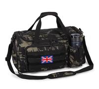 Bunnychic Tactical Gym Bag for Men, 40L Large Duffle Holdall Bag for Travel