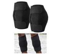 Bunnycool 2 Pack Equine Knee Boots, Neoprene Horse Knee Protectors | Horse Boots, Superb Protection, Non-slip, Interiorsurface Cut-out Opening for Horse Training Turnout, 10mm Neoprene Rubber