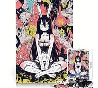 Bunnygirl Doodle Madness Jigsaw Puzzles for Teenagers 1000 Piece Memory Training Tranquil Escape Flawless Cut Memorable Gift (50x75cm)