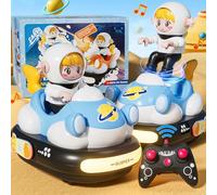BunnyJOY Remote Control Car Toys for Kids, Girls RC Bumper Car, Music and Lights, Toy for 5-8 Year Old, Birthday Gift, Blue