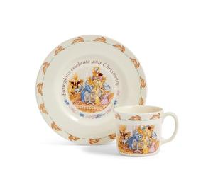 Bunnykins Christening 2P Set Plate/Mug