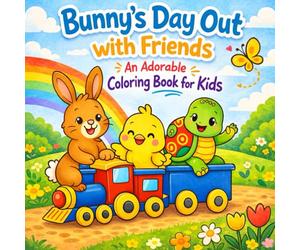 Bunny's Day Out with Friends: Springtime Bunny Coloring Book for Kids | Adorable Coloring Book for Kids Ages 3-8 | 30 Bold and Easy Spring themed ... - Bunny, Turtle, Birds, Flowers, and More!