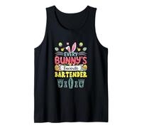 Bunny's Favorite Bartender Easter Job Team Hunting Eggs Tank Top
