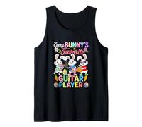 Bunny's Favorite Guitar Player Instrument Easter Bunnies Tank Top