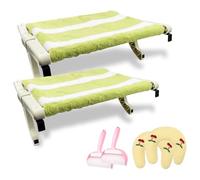 bunoju Bedside Cat Bed, 2025 New Sniffy Universe Window Cat Bed, Sturdy Cats Window Perch Hammock Seat Furniture, Holds up to 50lbs, for Windowsill, Bedside, Sleep Side by Side with Your Cats (2PCS)