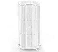 Bunoxea Toilet Paper Holder Stand, Freestanding Toilet Tissue Organizer, Minimalistic Storage Solution, Reserve Mega Rolls-White