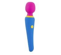 Bunt. Wand Vibrator Blue/Pink/Yellow 19.7 cm