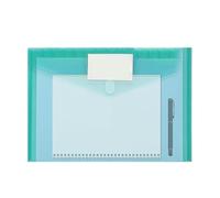 Bunte Ordner für Akten - wasserfeste, durchsichtige Aktentaschen im A4-Format | Dokumentasche zum Aufstecken, transparenter Umschlagordner | Tragbare Aufbewahrung von Büromaterial für Dokumente, Re