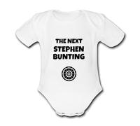 BUNTING STEPHEN The Next CUSTOMISABLE. INSTANT PREVIEW AVAILABLE Unique DARTS Baby Name Vest Grow Babygrow Bodysuit CHANGE NAME AND COLOUR