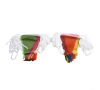 Buntings Made Easy 50M Multicolored Triangle Flag Banner, Perfect for Outdoor Celebrations and Events