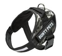 Bunty Adjustable Dog Harness, Yukon - Adjustable Snug & Secure Fit, No Pull Design, Back Mounted D-Ring And Handle - Camo Large