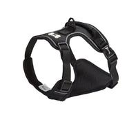 Bunty Adventure Dog Harness - No Pull Harness With Front And Back Leash Connections, Back Handle, Water Resistant - X-Large, Black