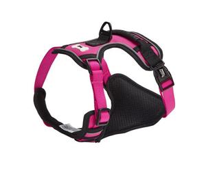 Bunty Adventure Dog Harness - No Pull Harness With Front And Back Leash Connections, Back Handle, Water Resistant - X-Large, Pink