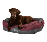 Bunty Anchor Cat & Dog Bed - Oxford Fabric, Water-Resistant, Machine Washable, Anti Anxiety, Calming Dog Bed - X-Large, Red