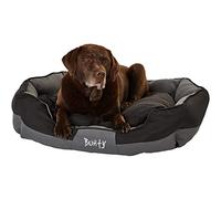 Bunty Anchor Sofa Dog Bed, Extra-Large - Plush Cushioning & High Sides - Water Resistant, Anti Anxiety, Indoor & Outdoor Suitable, Washable Pet Bed - XL, Black