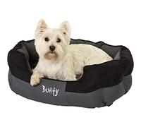 Anchor Soft Dog Bed Water Resistant Washable Tough Pet Basket Mat Cushion Bunty Black M