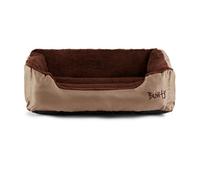 Bunty Deluxe Dog Bed - Fluffy Fleece Lining, Comfortable And Soft, Non-Slip Bottom, Washable - Large Cream