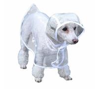 Bunty Dog Coat - Dog Raincoat, Waterproof Clear Pvc With Hood, Full Body Jacket For Walking In Rain, Large