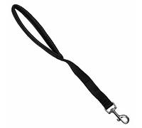 Bunty Dog Lead - Short Dog Training Leash with Padded Handle - Ideal for Close Heel Training & Controlled Walking for Small, Medium & Large Breeds - Steel Clip, 45cm, Black