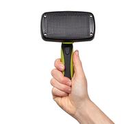 Bunty Dog Puppy Cat Pet Self Cleaning Retractable Grooming Slicker Pin Brush Groom Hair Fur Remover Comb Massage Tool Suitable for Large and Small Animals