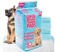Bunty Dog & Puppy Pads with Advanced Moisture Lock, (50 Pack x 1) - Highly Absorbent, Odour Control, Disposable Puppy Training Pads - Leak-Proof, Fast-Drying, 5-Layers (50 Pack)