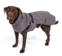Bunty Downpaw Dog Coat - Adjustable Fleece Lined Jacket With Reflective Piping - Harness Hole - For All Breeds - Xxx-Large, Grey