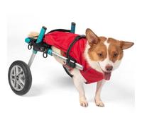 Bunty Downpaw Dog Coat - Adjustable Fleece Lined Jacket With Reflective Piping - Harness Hole - For All Breeds - Small, Red