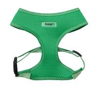 Bunty Large No Pull Dog Harness - Soft, Breathable, Durable, Adjustable Vest Harnesses, Lightweight, Anti Pull - Large, Green