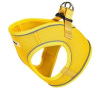 Bunty Reflective Dog Harness - Step-In Easy Fit, Lightweight, Breathable, Secure & Comfortable Fit - Yellow Medium 46Cm