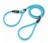 Bunty Rope Slip Lead for Dogs, Medium | Anti Pull Dog Lead, One-Size-Fits-All, Durable Woven Nylon, Ideal for All Dogs - No Pull Training Aid, No Collar Needed - 120cm, Light Blue