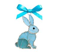 Bunty Sculpture,Spring 2D Flat Collectible Easter Bunny with Carrot Statue for Bookcase Windowsill Bedside Beach Party Wedding Housewarming