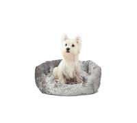 Bunty Silver Bellagio Crushed Velvet Dog Bed Silver
