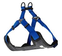 Bunty Step In Dog Harness Vest - Adjustable, Breathable And Lightweight Harness With Soft, Comfortable Padding - Blue Medum