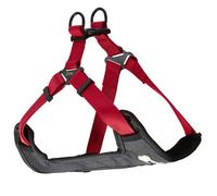 Bunty Step In Dog Harness Vest - Adjustable, Breathable And Lightweight Harness With Soft, Comfortable Padding - Red Large