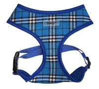 Bunty Tartan Dog Harness Medium - Soft, Breathable And Adjustable No Pull Dog Harness For Medium Dogs - Blue