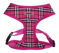 Bunty Tartan Large Dog Harness - Soft, Breathable And Adjustable No Pull Dog Harness Large Dogs - Pink
