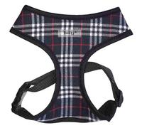 Bunty Tartan Small Dog Harness - Ideal Puppy Harness And Easily Adjustable No Pull Dog Harness For Small Dogs - Navy Blue