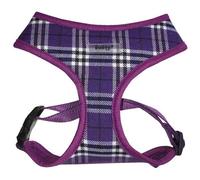 Bunty Tartan Small Dog Harness - Ideal Puppy Harness And Easily Adjustable No Pull Dog Harness For Small Dogs - Purple