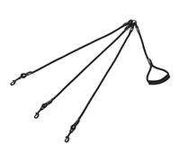 Triple 3 Way Rope Dog Pet Lead Leash Handle Splitter Coupler Clip for Collar