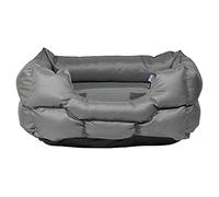 Bunty Woodland Dog Beds XL Washable - Soft, Calming, Wipe Down Cat Bed & Dog Bed for Crate - High Wall Support - Water-Resistant, Non-Skid Bottom - Rectangle, Grey, 93x75x21cm