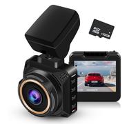 BUNUD 2K Dash Cam Front: Car Camera with Free 32G SD Card - Dashcam for Cars with Night Vision, 170° Wide Angle, Loop Recording, 24H Parking Mode