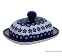 Bunzlauer Butter Dish Small Oval 1/2 Butter Dekor 166 a